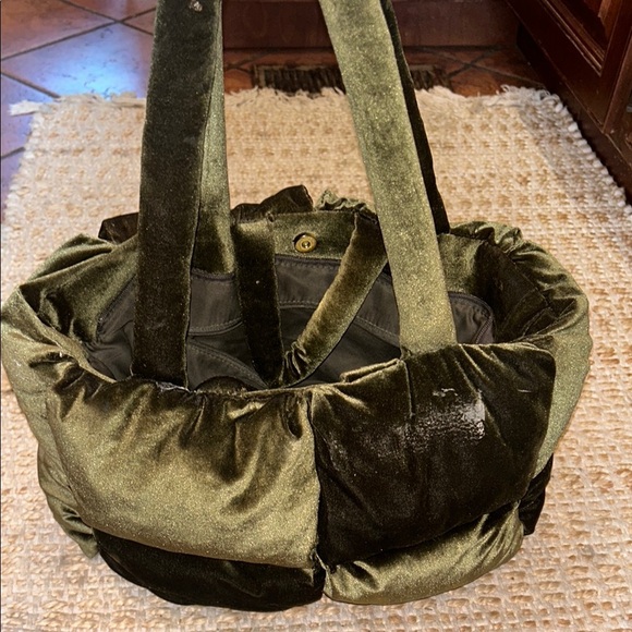 Anthropologie Sage Green Fabric Bag - Picture 8 of 9